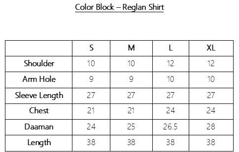 Color Block - Reglan Shirt