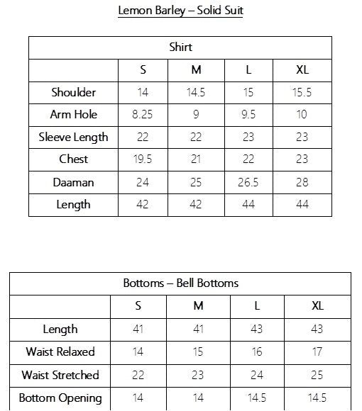 Lemon Barley - Solid suit