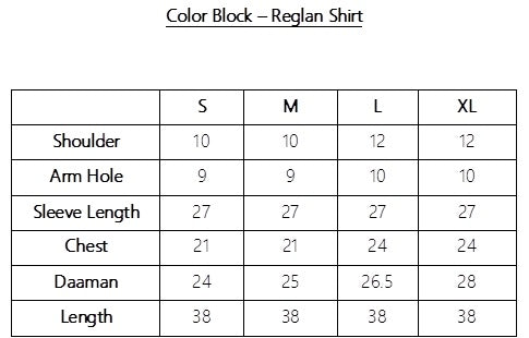 Color Block - Reglan Shirt