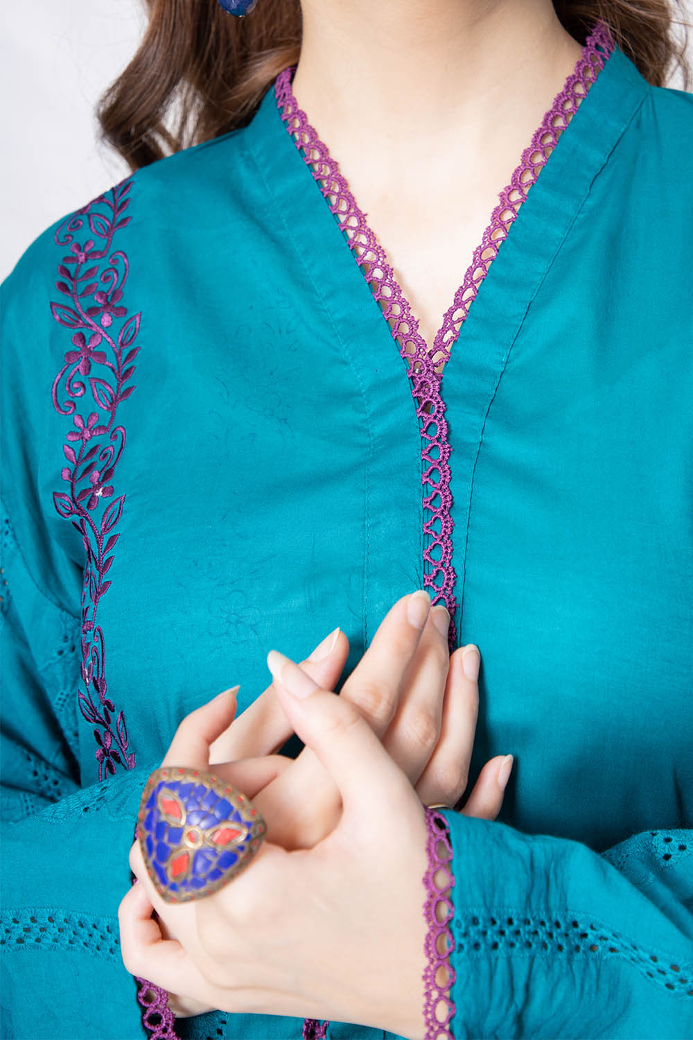 Marine - Embroidered Shirt