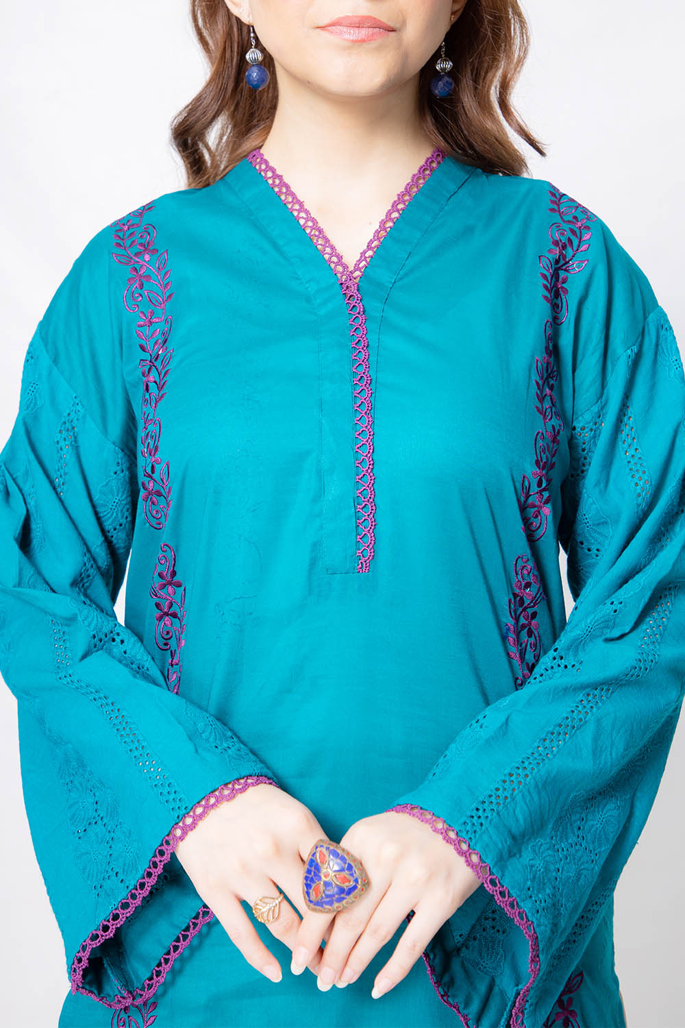 Marine - Embroidered Shirt