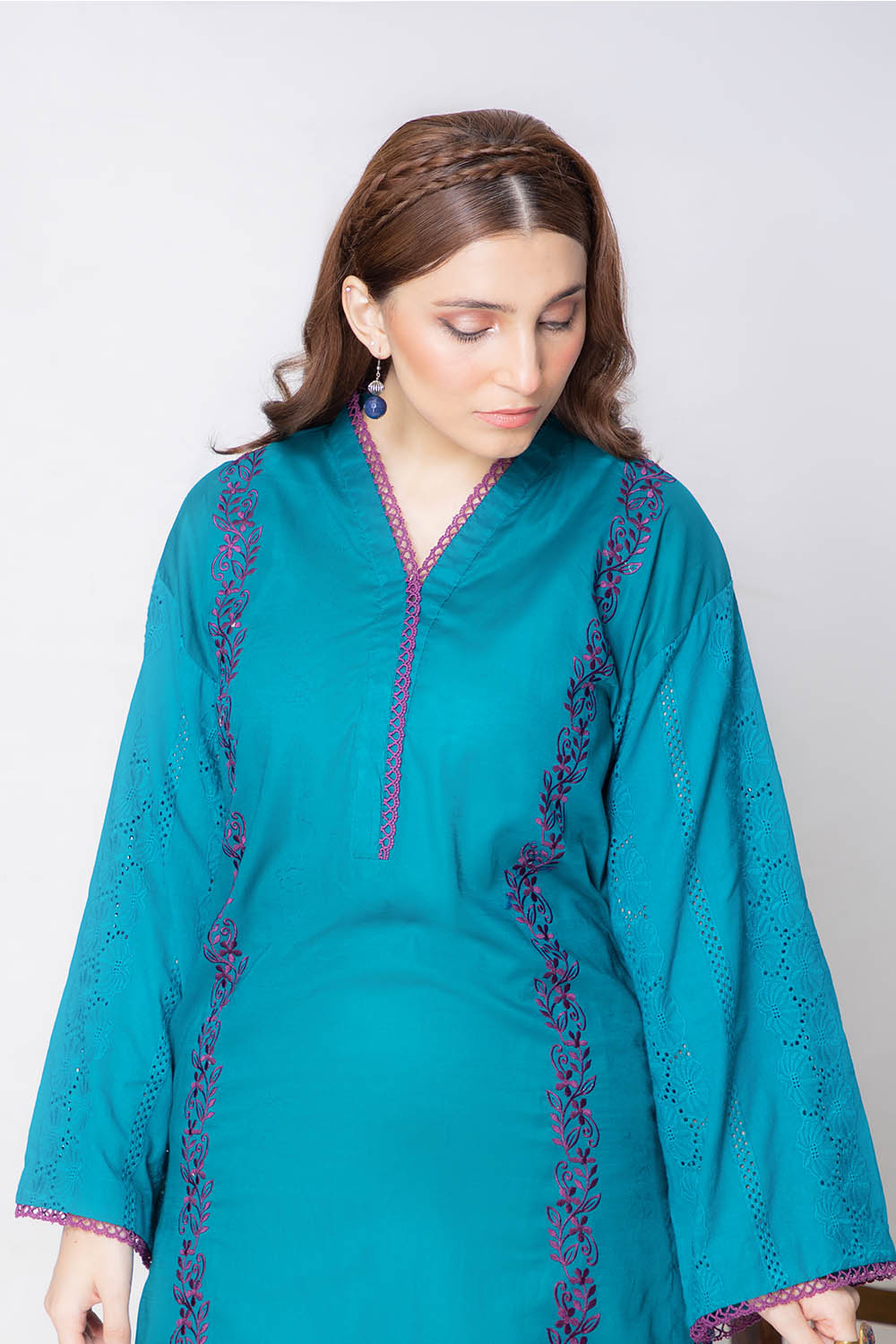 Marine - Embroidered Shirt