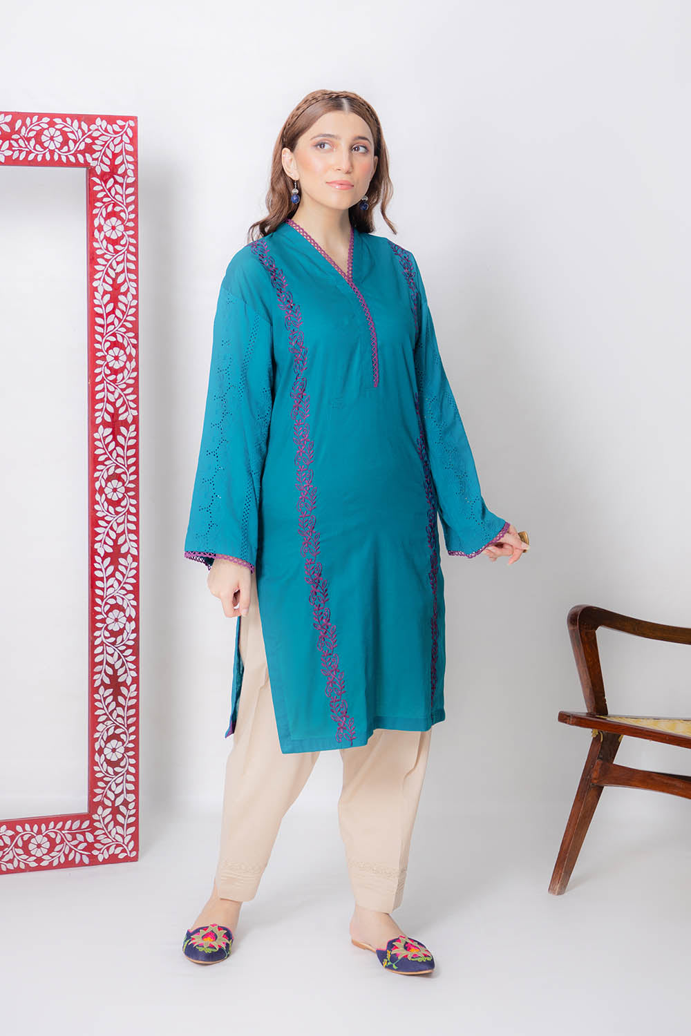 Marine - Embroidered Shirt