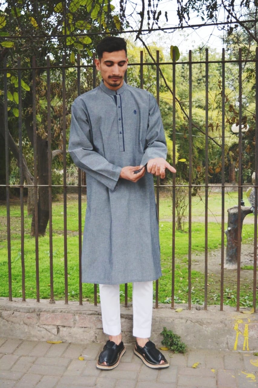 Grey Kurta