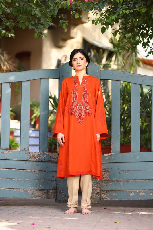 Khizaan | Rust Orange